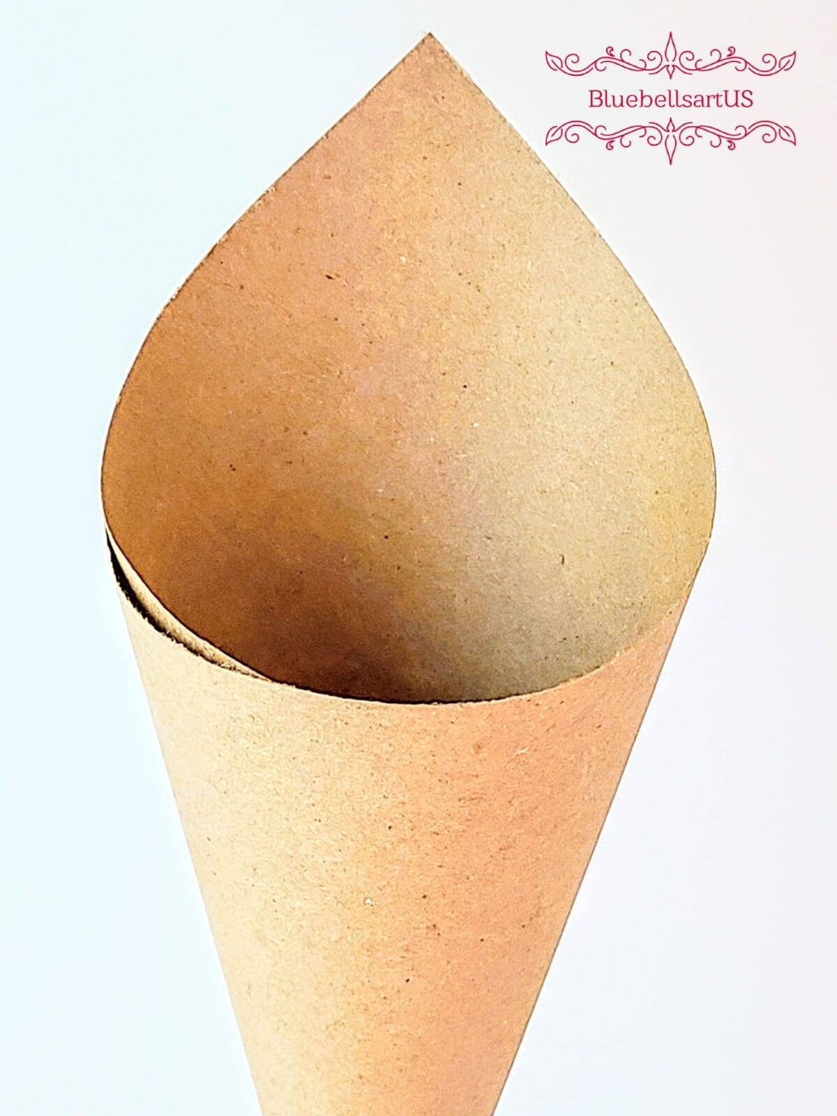 Set of 100 Plain Kraft paper cones/Plain Wedding Petal Etsy