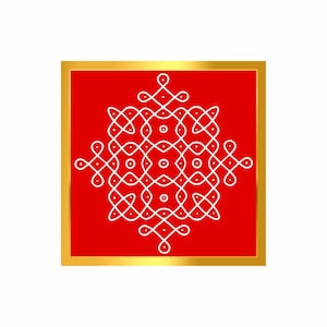 Kolam design Digital File, JPEG, Instant Download, Kolam Instant Digital Download, Kolam instant digital, Gruhapravesam decor, Kolam prints