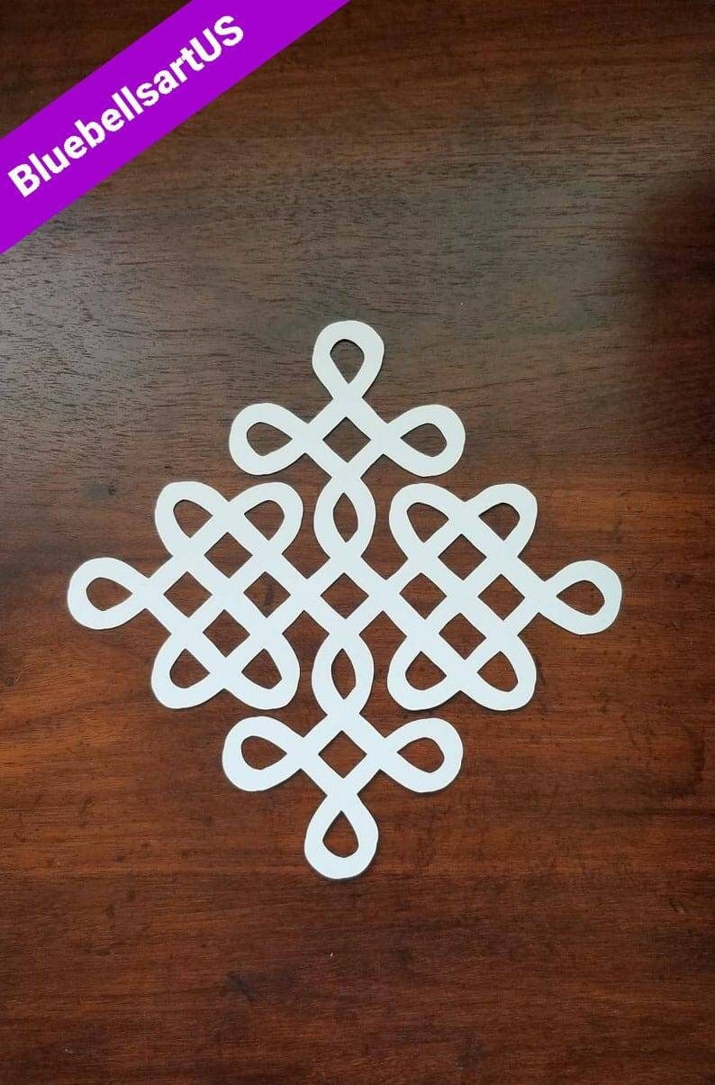 Buy 8 X 8 Inches Kolam Cutout/kolam Paper Cuts/kolam Shapes Online ...