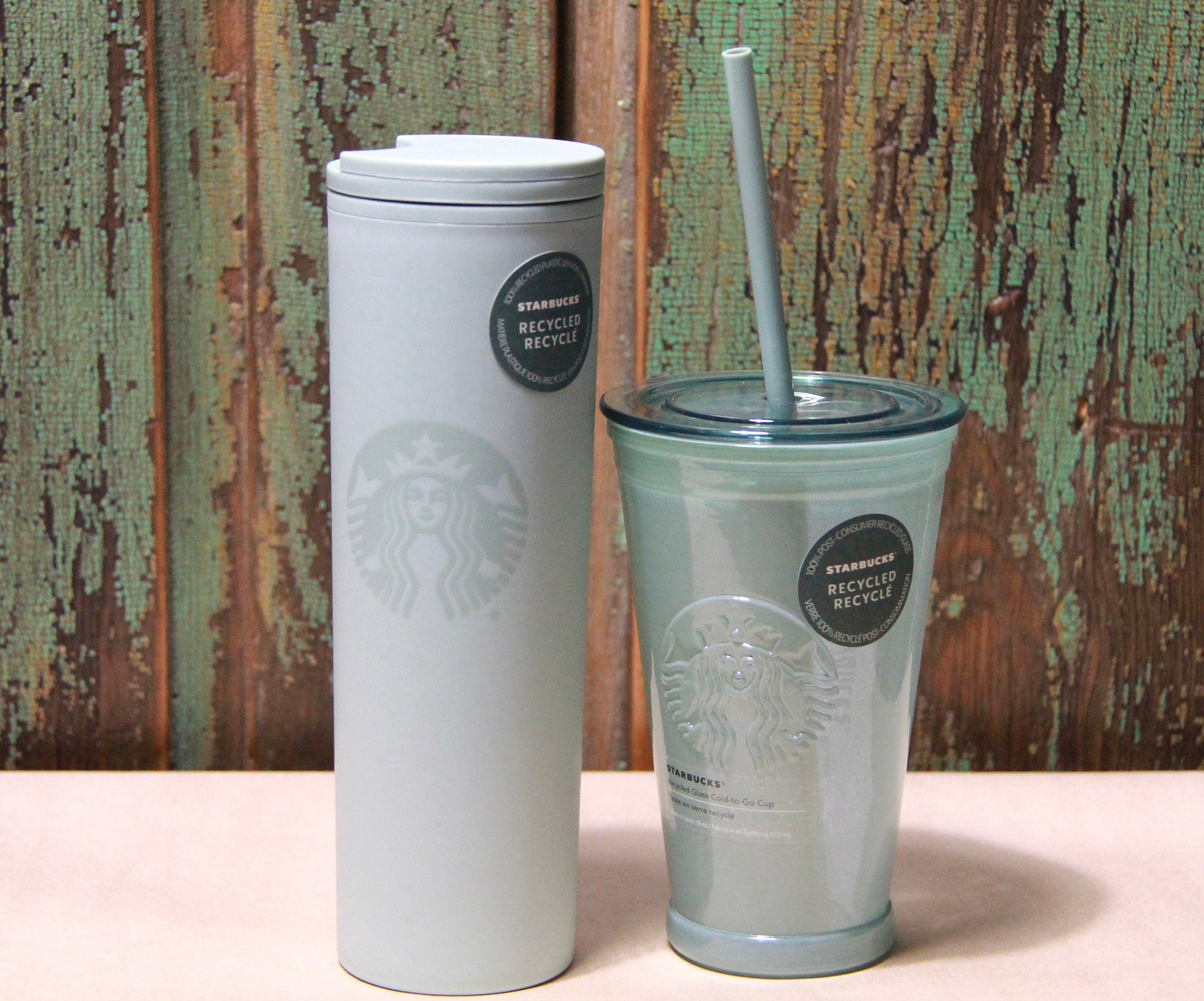 starbucks recycled glass cups
