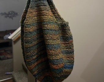 Crochet Market Tote Hobo Bag