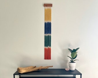 Focal Point II - Dip Dyed Macrame | Bold Colorful Wall Hanging