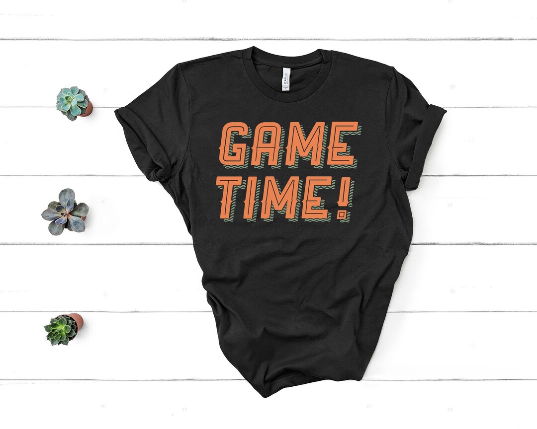 Game Time T Shirt SVG Cut File Dxf Ai Png Basketball Etsy