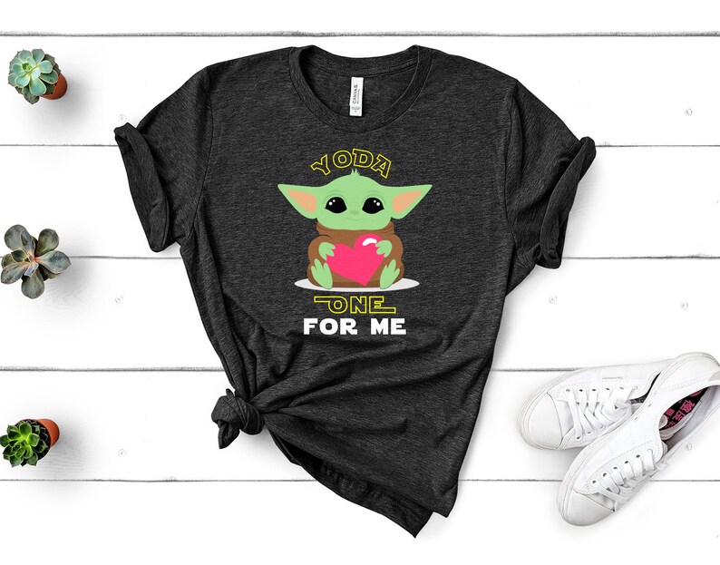 Download Yoda One For Me Baby Yoda With a Heart svg Star Wars | Etsy
