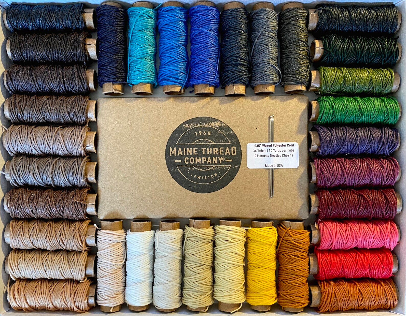 Color Collection .035 Waxed Cord Etsy