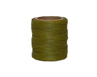 Olive Braided Waxed Cord