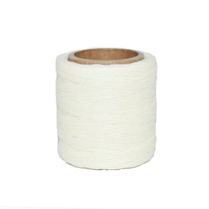 White Twisted Waxed Cord