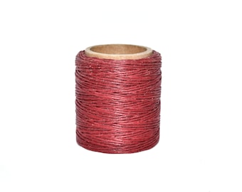 Burgundy Twisted Waxed Cord