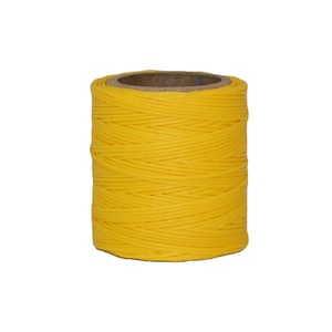 May include: A spool of bright yellow waxed thread.