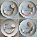 Personalized pacifier chain product logo