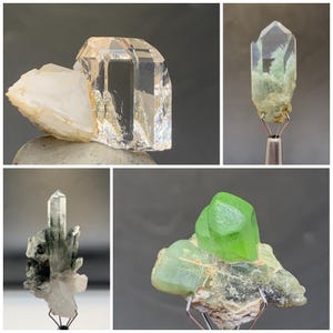 25 Gram, Topaz Crystal, Peridot Crystal, Chlorine Quartz, Very Interesting Terminated And Natural  Cute Lot