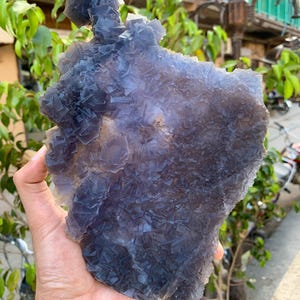 1322 Gram, Natural Fluorite Crystal, Fluorite Mineral Specimen, Raw Fluorite For Collection, Terminated Purple Fluorite Crystal