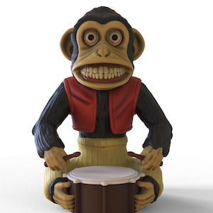 The Monkey Resin Statue Horror Decor Inspiriert von Stephen King Sammlerfigur für Gothic & Horror Fans