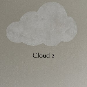 Rainbow and Cloud Stencils for wall art and baby nursery image 9
