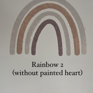 Rainbow and Cloud Stencils for wall art and baby nursery image 5