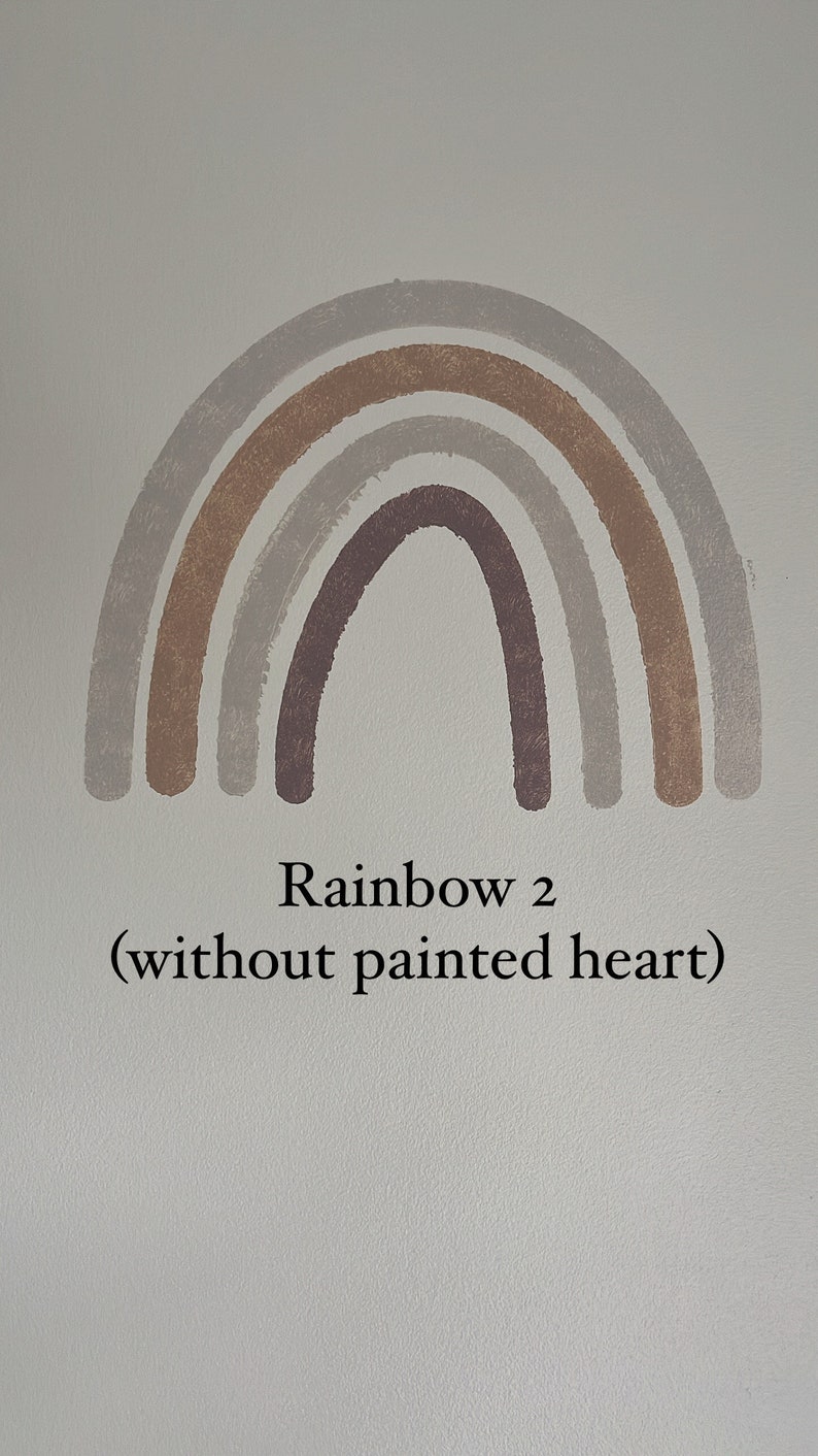 Rainbow and Cloud Stencils for wall art and baby nursery image 5