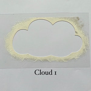 Rainbow and Cloud Stencils for wall art and baby nursery image 6