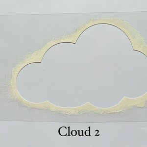 Rainbow and Cloud Stencils for wall art and baby nursery image 8