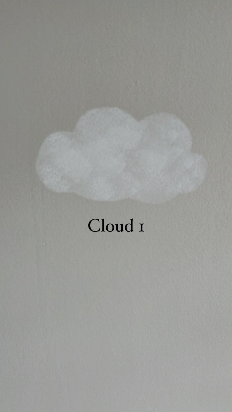 Rainbow and Cloud Stencils for wall art and baby nursery image 7