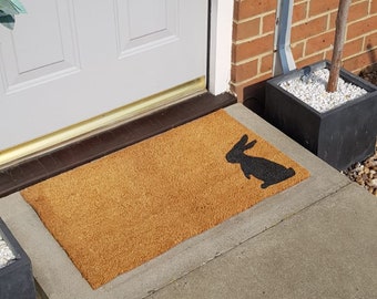 Hare Outdoor Doormat Easter Design Rabbit