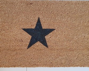 Star Outdoor Doormat in Grey or Dark Grey Slate