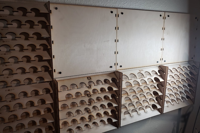 The BIG Rack 4 Section Bundle Miniature Painter/'s Modular Paint Rack System Wall Mounted Paint Storage /& Organization GREAT RACK System
