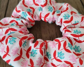 Scrunchie for thin hair, white scrunchie, flower scrunchie,  kids scrunchie