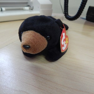 Ty Beanie Baby Blackie the Bear, Rare Ty Bear, Retired Black Bear, Ty Beanie Babies, Blackie The Ty Beanie Baby