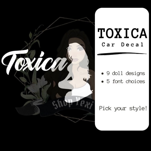 Toxica Car Decal