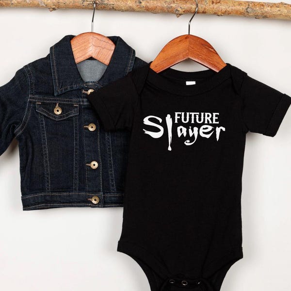 Future Slayer Baby Bodysuit | Gothic Cotton Romper, Buffy Fan Gift