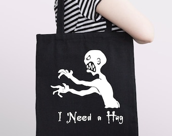 I need a hug grrr argh Tote Bag - Buffy Inspired Fandom Tote - Subtle Geek Gift for TV Fans