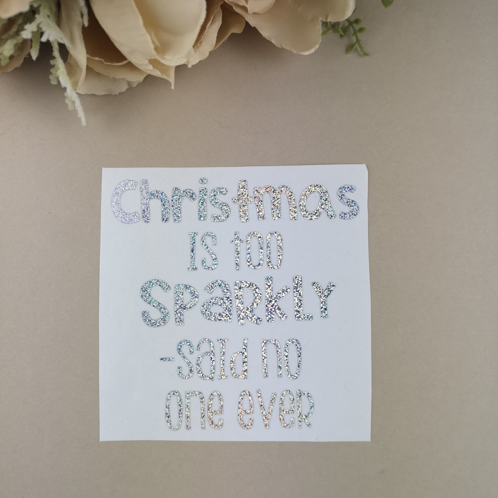 Weihnachten ist zu funkelnd sagte niemand jemals Vinyl | Etsy