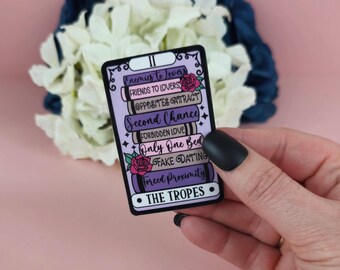 Romance Tropes Tarot Card Sticker: Waterproof Vinyl Decal