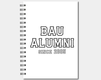 Spiral Notebooks - BAU Alumni Notebook - Lined Journal - Gift - Crime