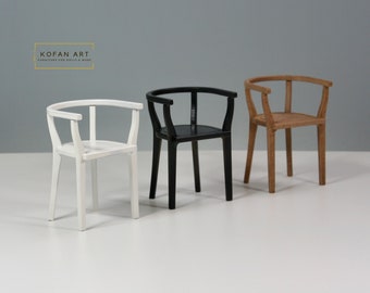 Chair for doll 1/6 scale, roombox, miniatures