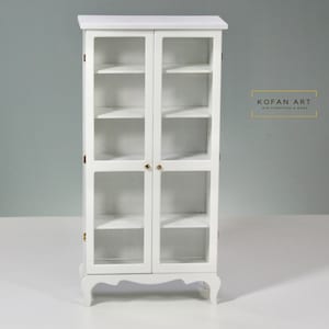 Cabinet for doll 1/6 scale, Dollhouse miniature furniture for dolls 1/6 scale.