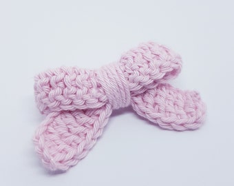 Handmade hairclips pink bow