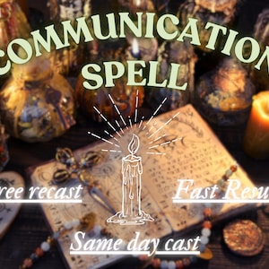 Communication Spell | Same Day Cast | Contact Me Now Spell | Text Me Spell | Call Me Spell | With Tarot Reading | Manifestation Paper