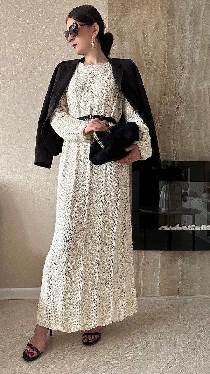 long knit summer dresses Sola Knit Maxi Dress