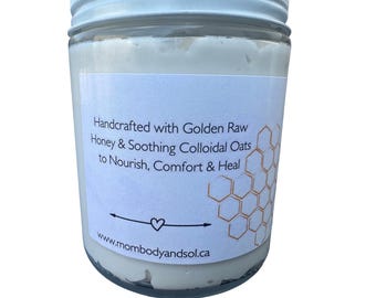 Honey & Oats Tallow Butter | Grass fed/Finished | Intense hydration for chapped skin