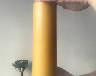 XL huge 3" Wide 9" Tall 100% Beeswax Candle Pure Canadian Pillar