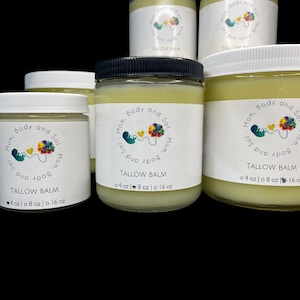 BAUME DE SUIF Nourri à l'herbe/fini Grand format | 16 oz|8 oz|4 oz| Nourrissant décadent de qualité supérieure abordable
