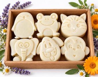 6pc set Tallow Baby Wash and Shampoo Bars Postpartum Gift | Gentle Baby Safe