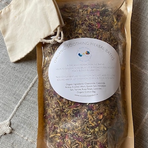 Muscle Soothing Herbal Salt Baths. 8 Baths; Relaxing, Invigorating ORGANIC