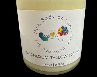 TALLOW Magnesium Lotion Grass finished |  Lavender Beef Tallow Farm fresh