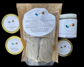 Postpartum Essentials Kit | Organic All Natural Herbal Gift set care