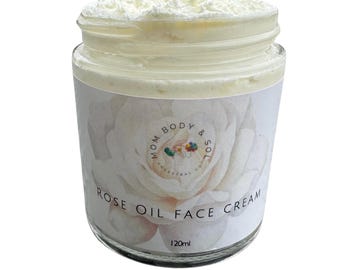 Grassfinished TALLOW Face Rose Oil Whipped butter cream 120ml Moisturizing Night Cream Balm |