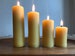 Set of 4 100% Pure Beeswax Candles 4.75”-1.25” Local Canadian beeswax Smooth pillars Slow burning. No fillers or additives 