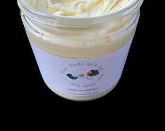 SHIPSFREE Pure Tallow & Lanolin Lotion | Grass fed | Intense hydration for chapped skin
