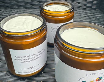 Grassfed Tallow Blocking Balm: Non Nano Zinc Oxide, SPF Enriched